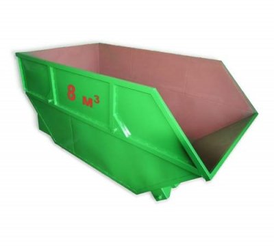 Металлический контейнер-бункер 5 м3/ 8 м3/ 10м3 для сбора ТБО
