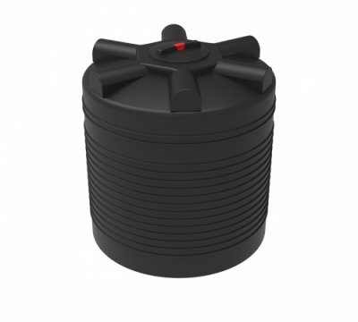 Емкость ЭВЛ 1000 с крышкой с дыхательным клапаном черный (для полива)