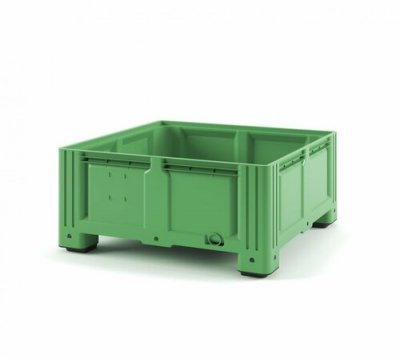 Пластиковый контейнер IBOX 1130x1130x580 сплошной,/перфориванный на ножках Арт.: 11.604SF.71.С10